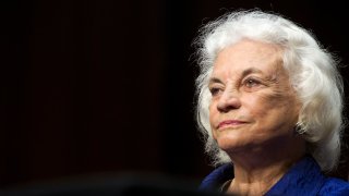 Former Supreme Court Justice Sandra Day O’Connor gives testimony before the Senate Judiciary Committee Full committee hearing on “Ensuring Judicial Independence Through Civics Education” on July 25, 2012 in Washington, DC.