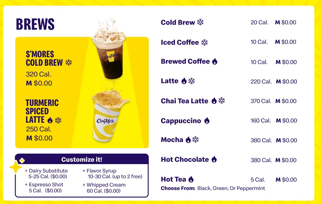 CosMc’s menu partially unveiled as McDonald’s spinoff nears opening ...