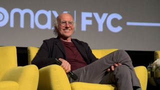 FILE - Larry David speaks onstage during the "Curb Your Enthusiasm" FYC Panel