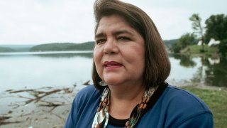 FILE - Chief Wilma Mankiller, of the Cherokee Nation.