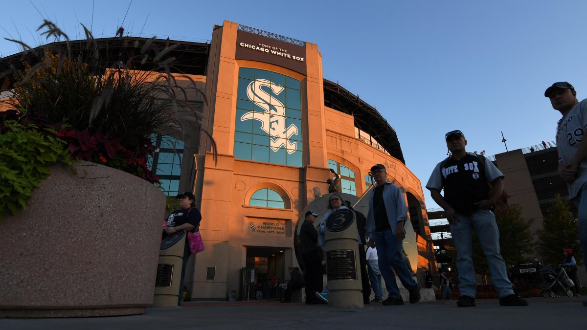 These are promotional giveaways for White Sox Opening Day NBC Chicago