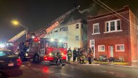 Firefighters battle flames for hours at apartment building in Cicero