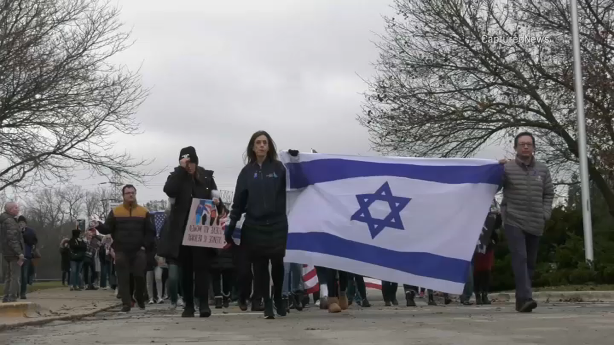Skokie's Jewish community holds silent walk condemning brutality against Israeli women