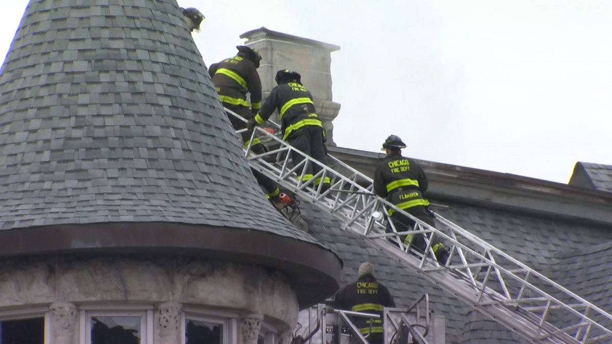 Crews battle fire at historic Swift Mansion in Chicago – NBC Chicago