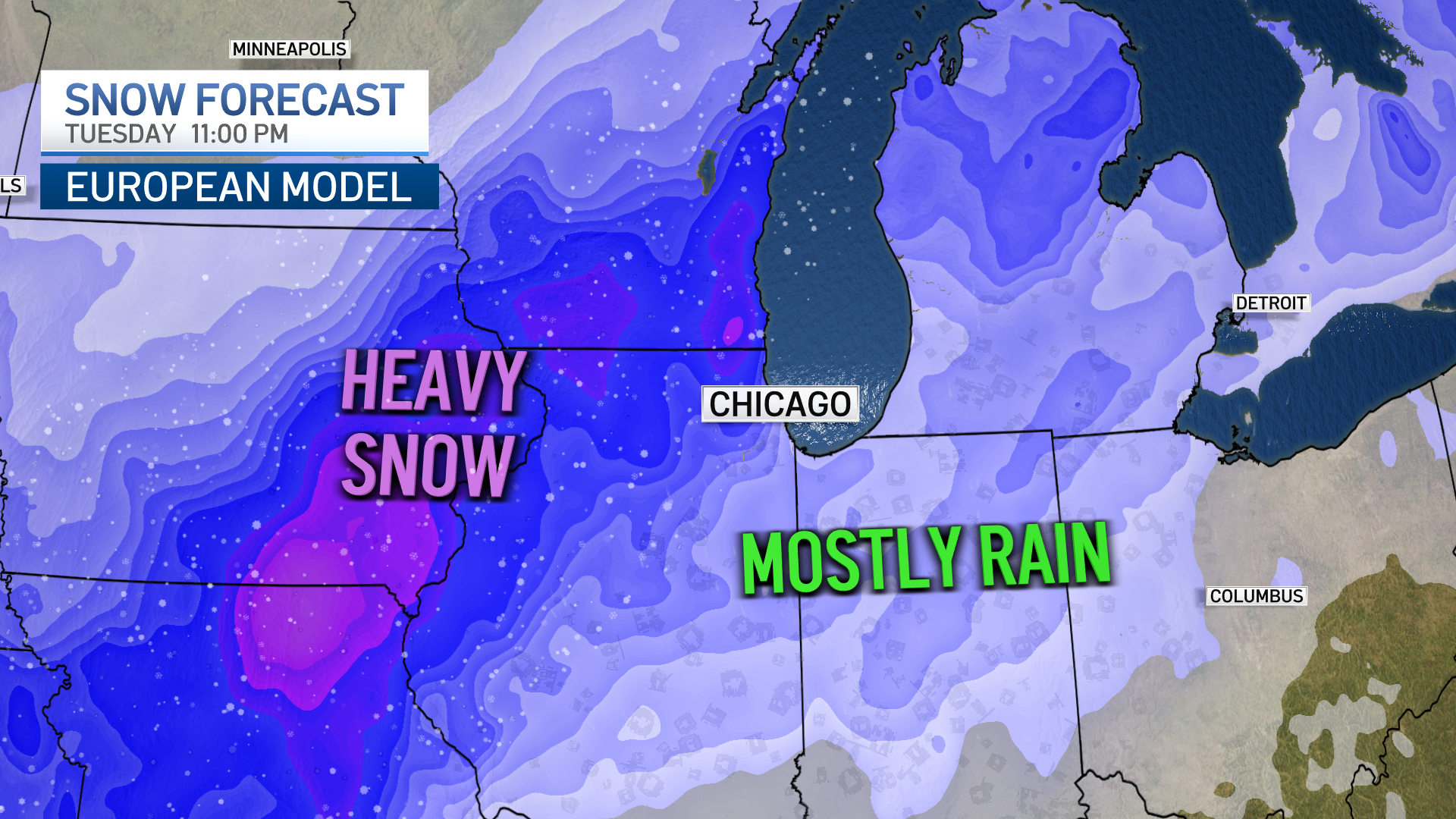 Chicago forecast signs indicate potential for winter storm next week