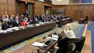 Public hearings in South Africa’s genocide case against Israel began on Thursday at the International Court of Justice (ICJ) in The Hague, Netherlands on Jan. 11, 2024.
