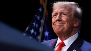 Former U.S. President and Republican presidential candidate Donald Trump holds a rally in advance of the New Hampshire presidential primary election in Rochester, New Hampshire, U.S., January 21, 2024.