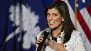 Nikki Haley hosts a rally in North Charleston to kick off her swing in the Palmetto State leading up to the State’s primay, in Charleston, South Caroline, United States on January 24, 2024. 