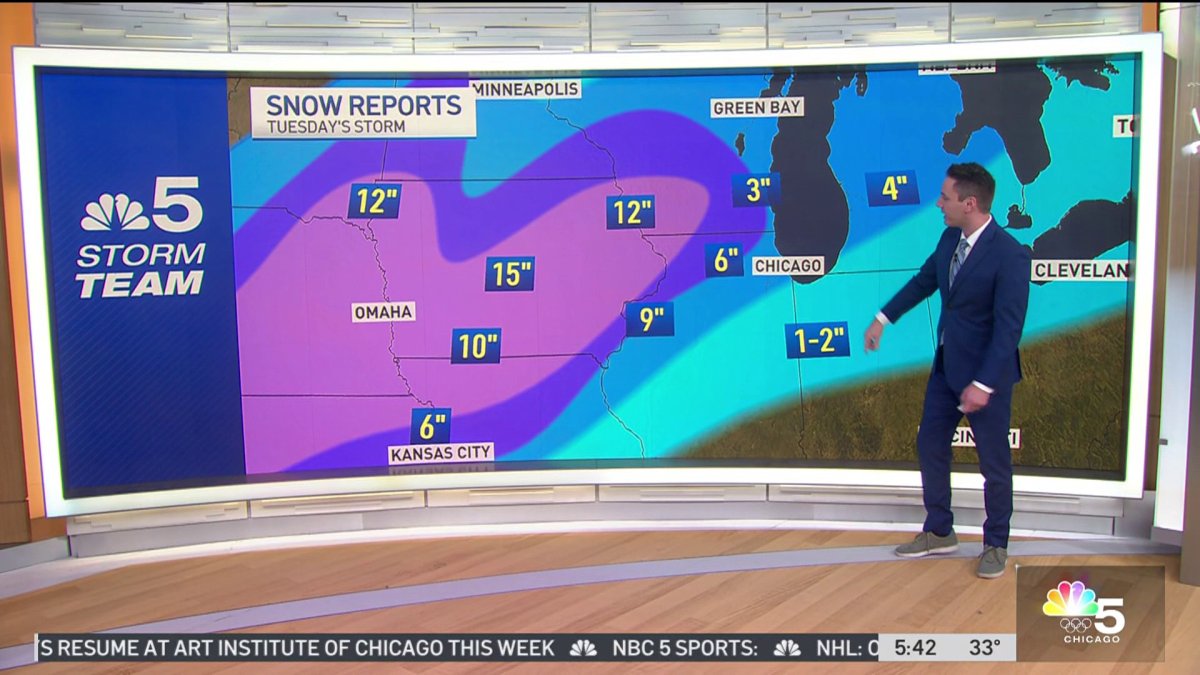 Snow report How many inches of snow did the Chicagoland area get
