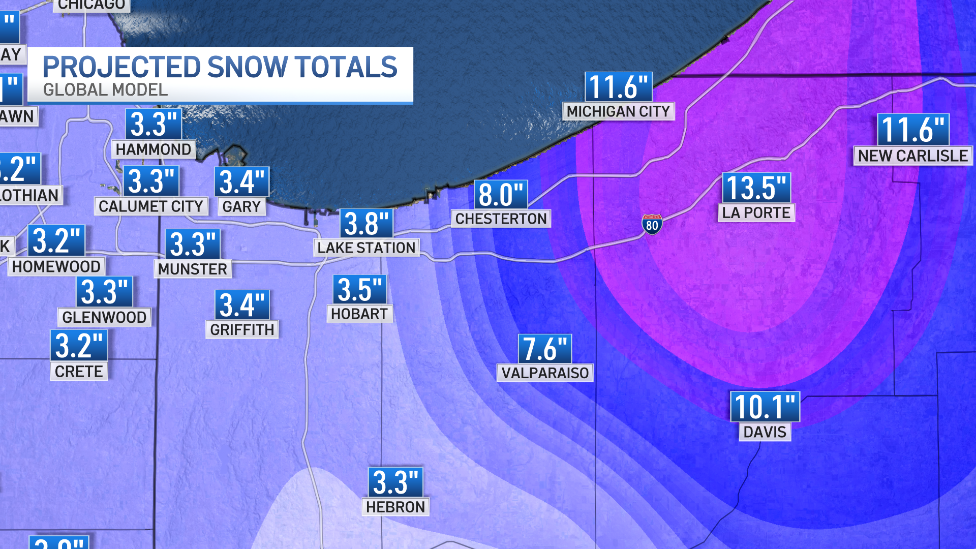 A timeline of additional snow, warmer temps heading to Chicago area