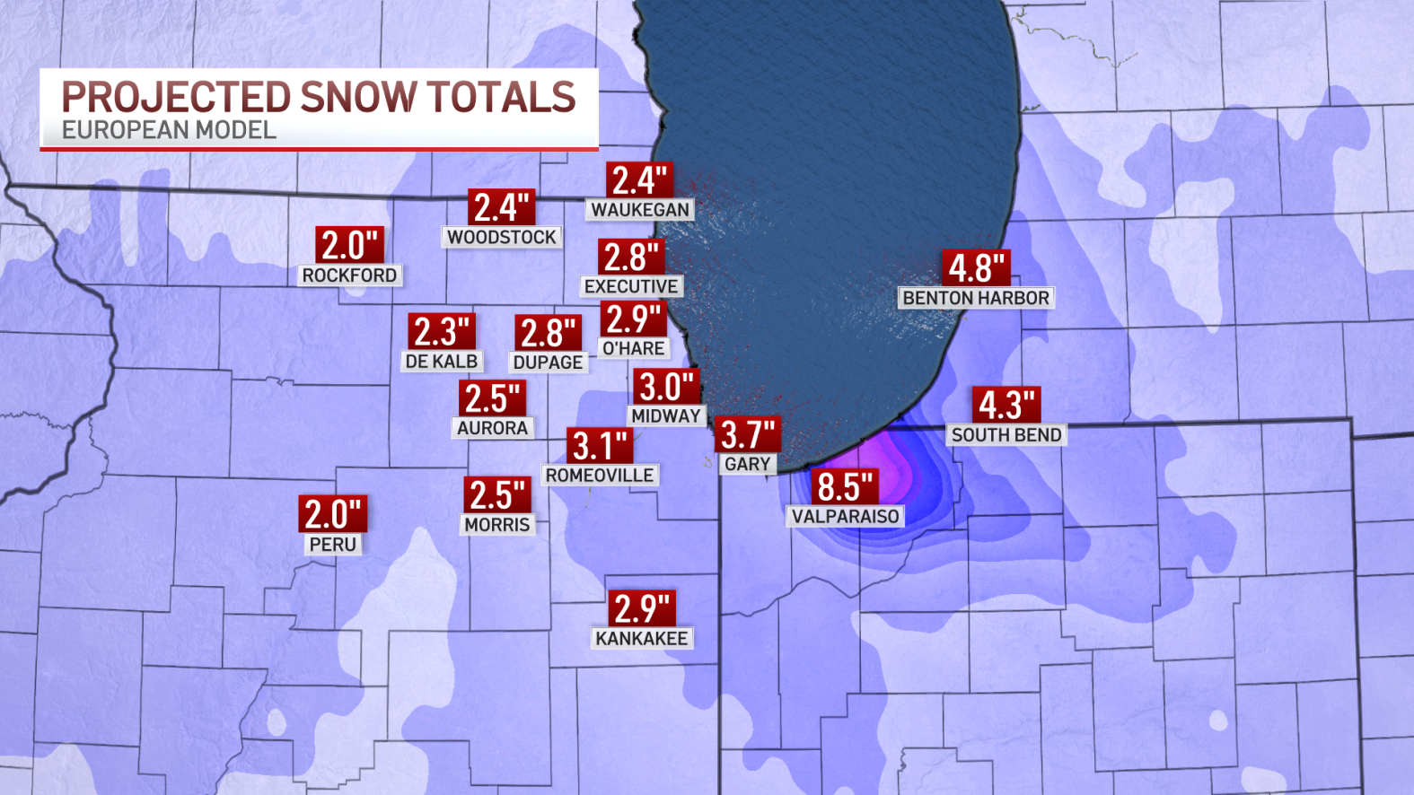 A timeline of how heavy snow, gusty winds will impact Chicago area ...