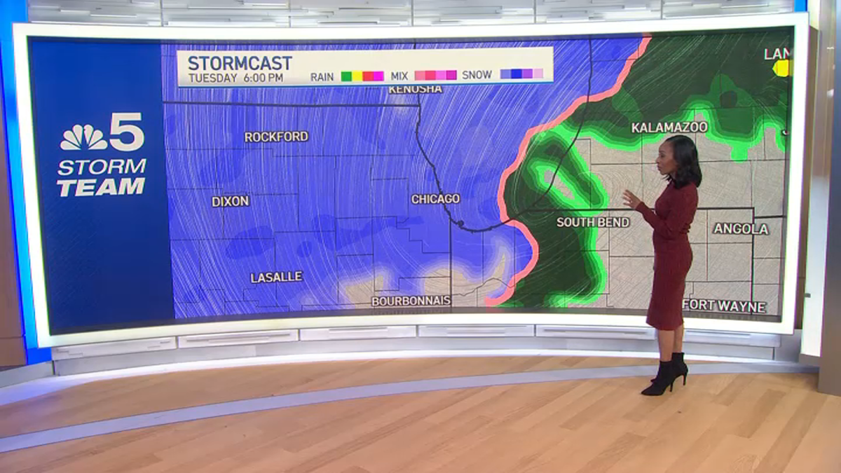 Illinois snowstorm How long will it snow or rain and where? NBC Chicago