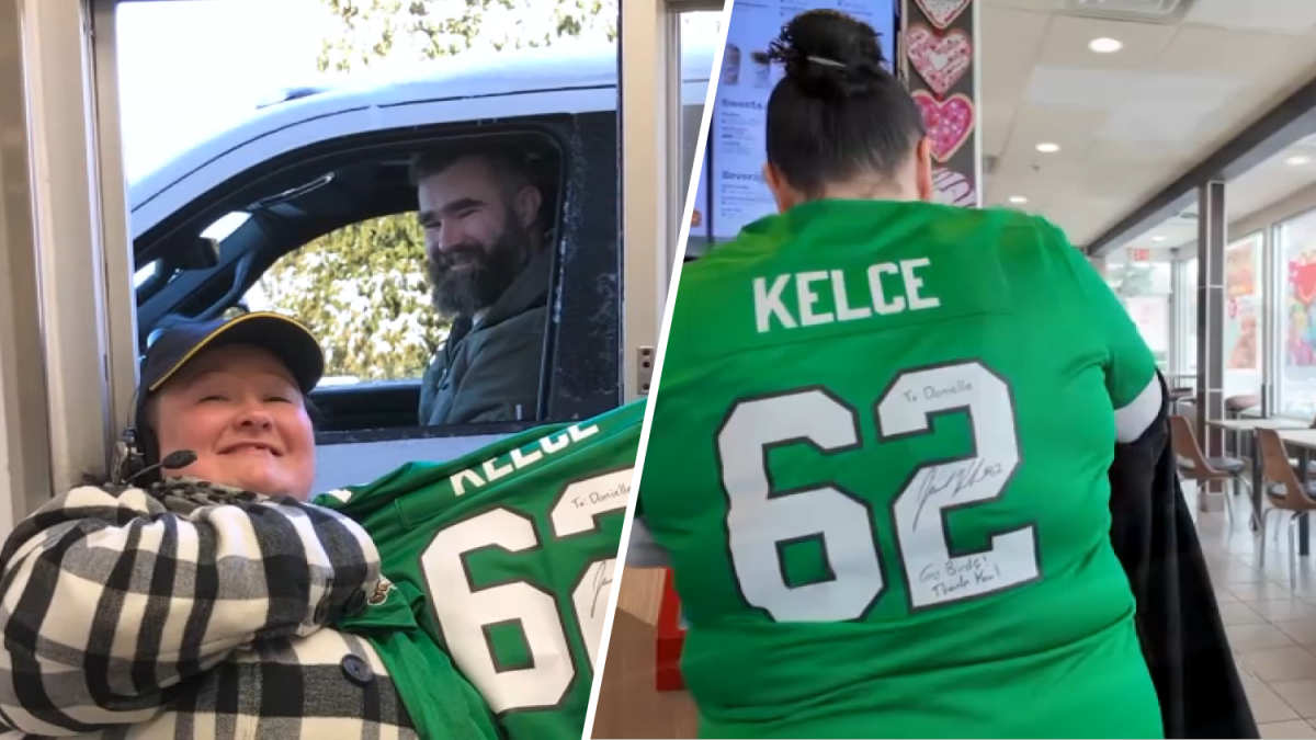 Jason Kelce signs jersey for McDonald's worker – NBC Chicago - Vimarsana News