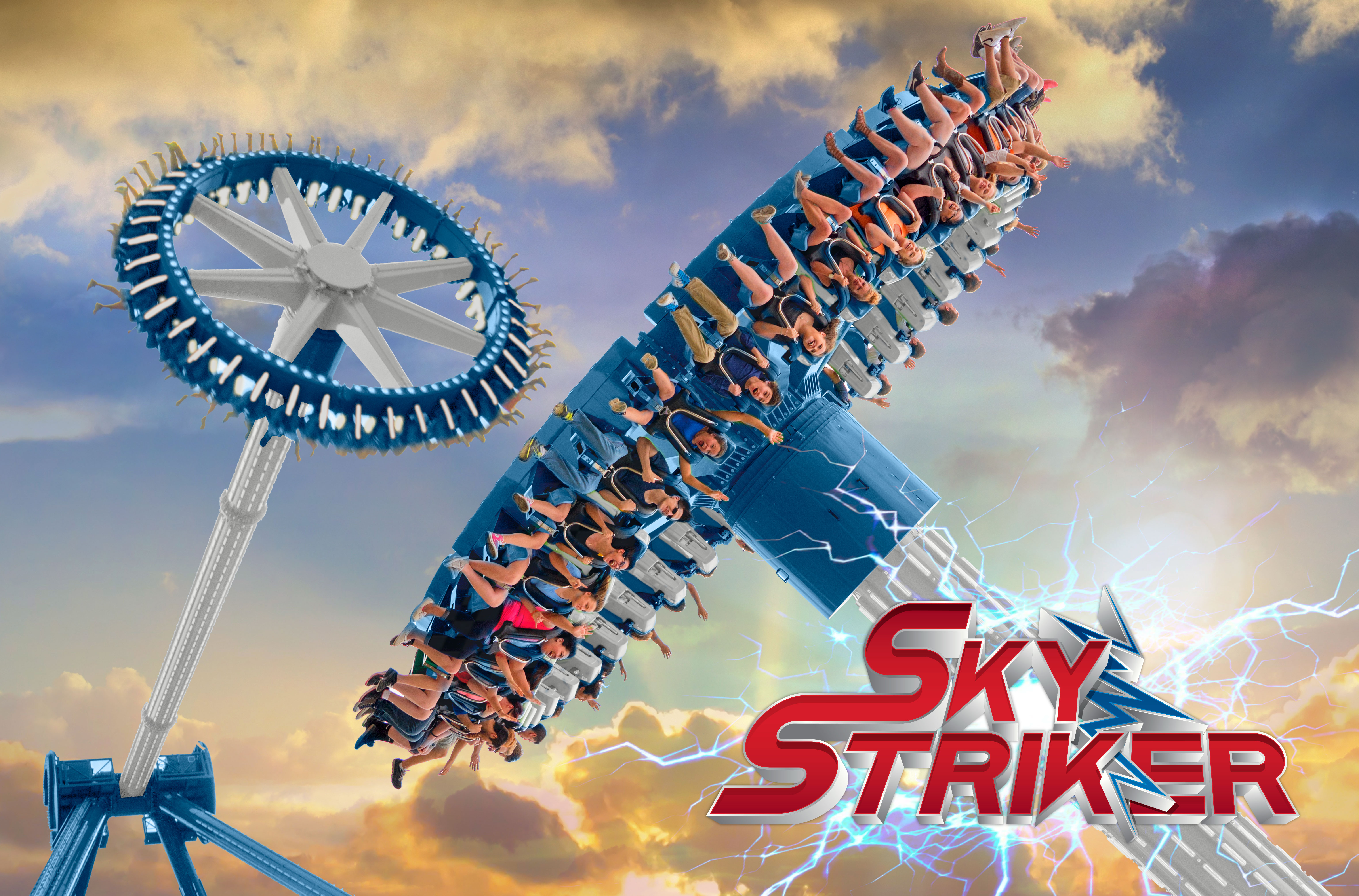 Opening date of new 'Sky Striker' ride at Six Flags Great America
