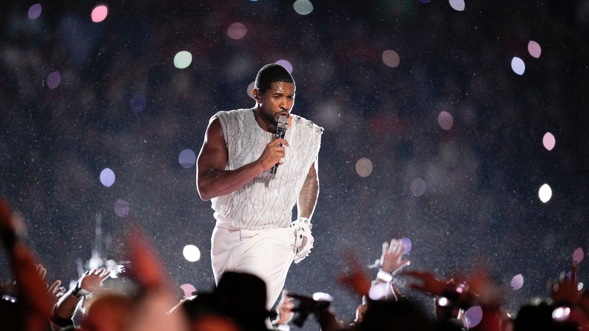 Usher shared a powerful message during his Super Bowl halftime show