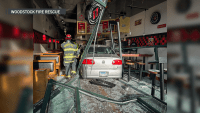Driver crashes into Jimmy John's in north suburban Woodstock