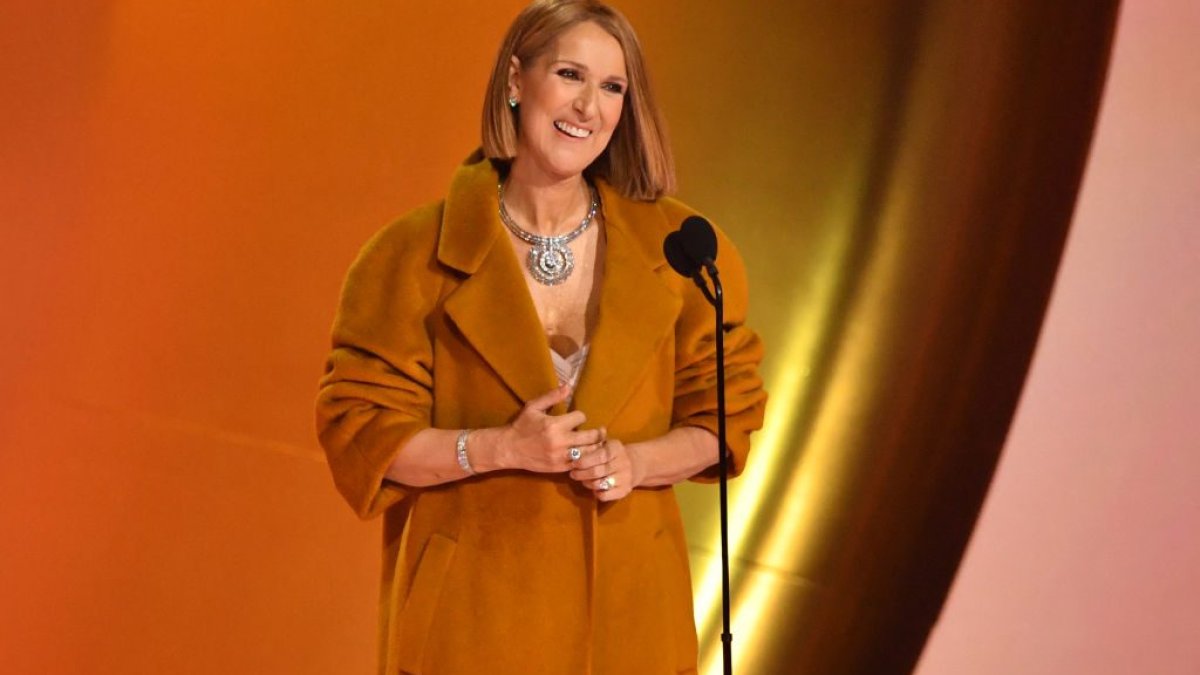 Celine Dion presents Grammy for Album of the Year NBC Chicago