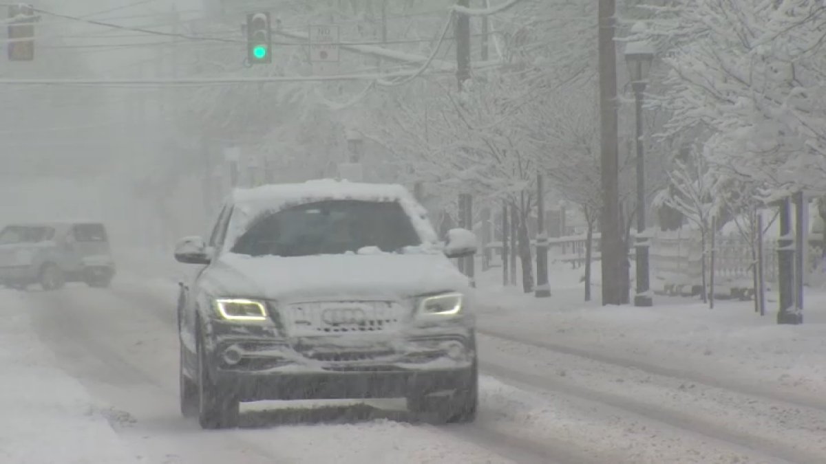 Slow driving urged as steady snowfall continues across the Chicago area