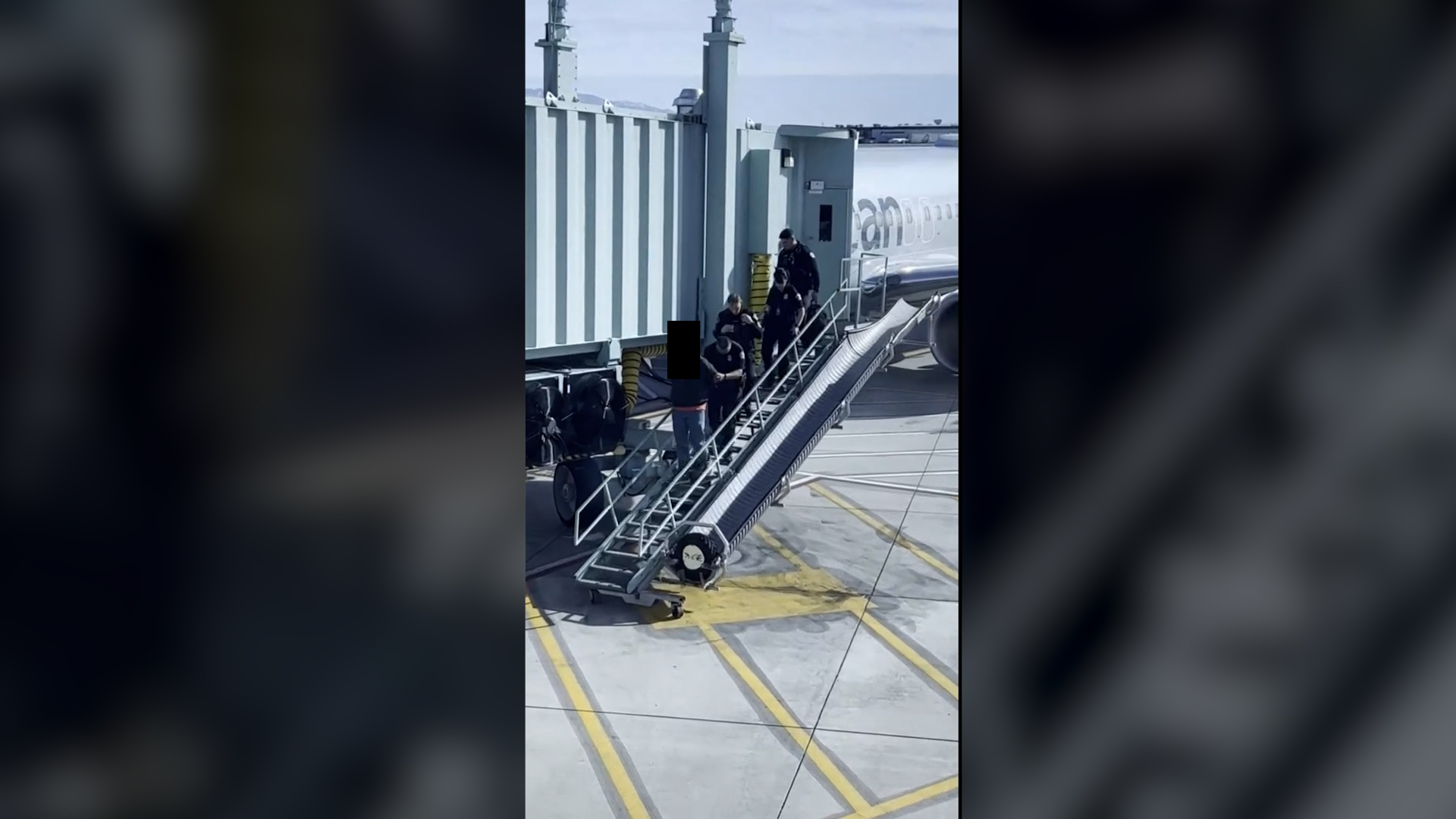 Video: Man is escorted off plane after terrifying American Airlines ...