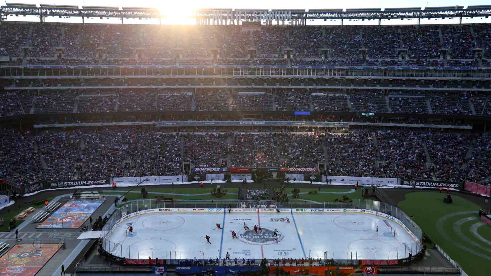 Metlife Standee Rangers defeat Islanders in overtime at MetLife Stadium – NBC Chicago