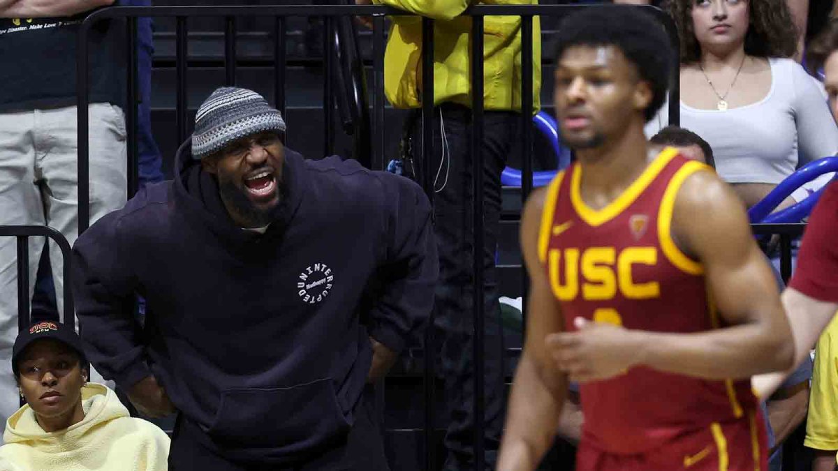 LeBron James on Bronny dropping out of 2024 NBA mock draft NBC Chicago