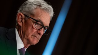 Federal Reserve Bank Chairman Jerome Powell prepares to testify before the Senate Banking, Housing and Urban Affairs Committee on Capitol Hillon March, 7 2024 in Washington, DC. 