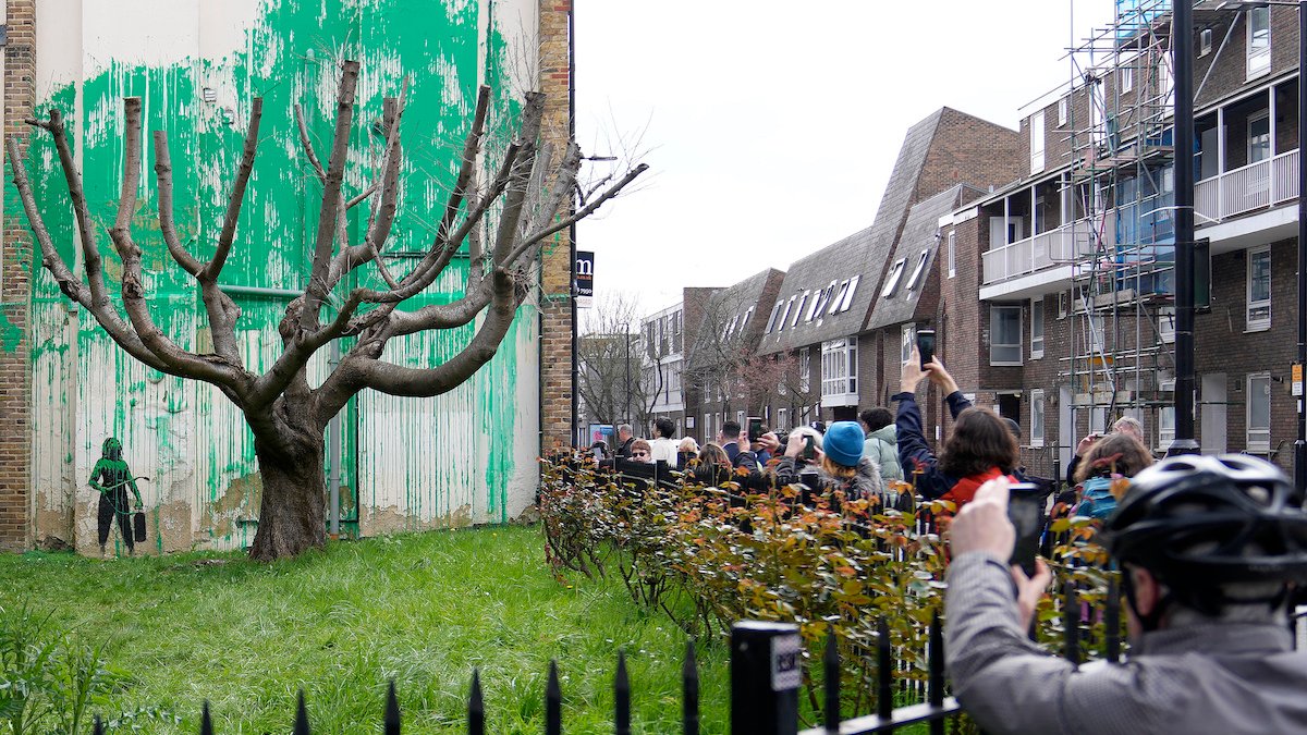 New Banksy tree mural sprouts in London NBC Chicago