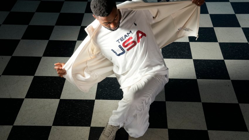 HOUSTON, TEXAS – DECEMBER 19: Jeffrey Jeffro Louis is shown at the Break Free Hip-Hop School Tuesday, Dec. 19, 2023, in Houston.  A native Houstonian, he is one of the best break dancers in the world and is vying to represent Team USA at the 2024 Olympic Games in Paris when breakdancing makes its Olympic debut. (Melissa Phillip/Houston Chronicle via Getty Images)