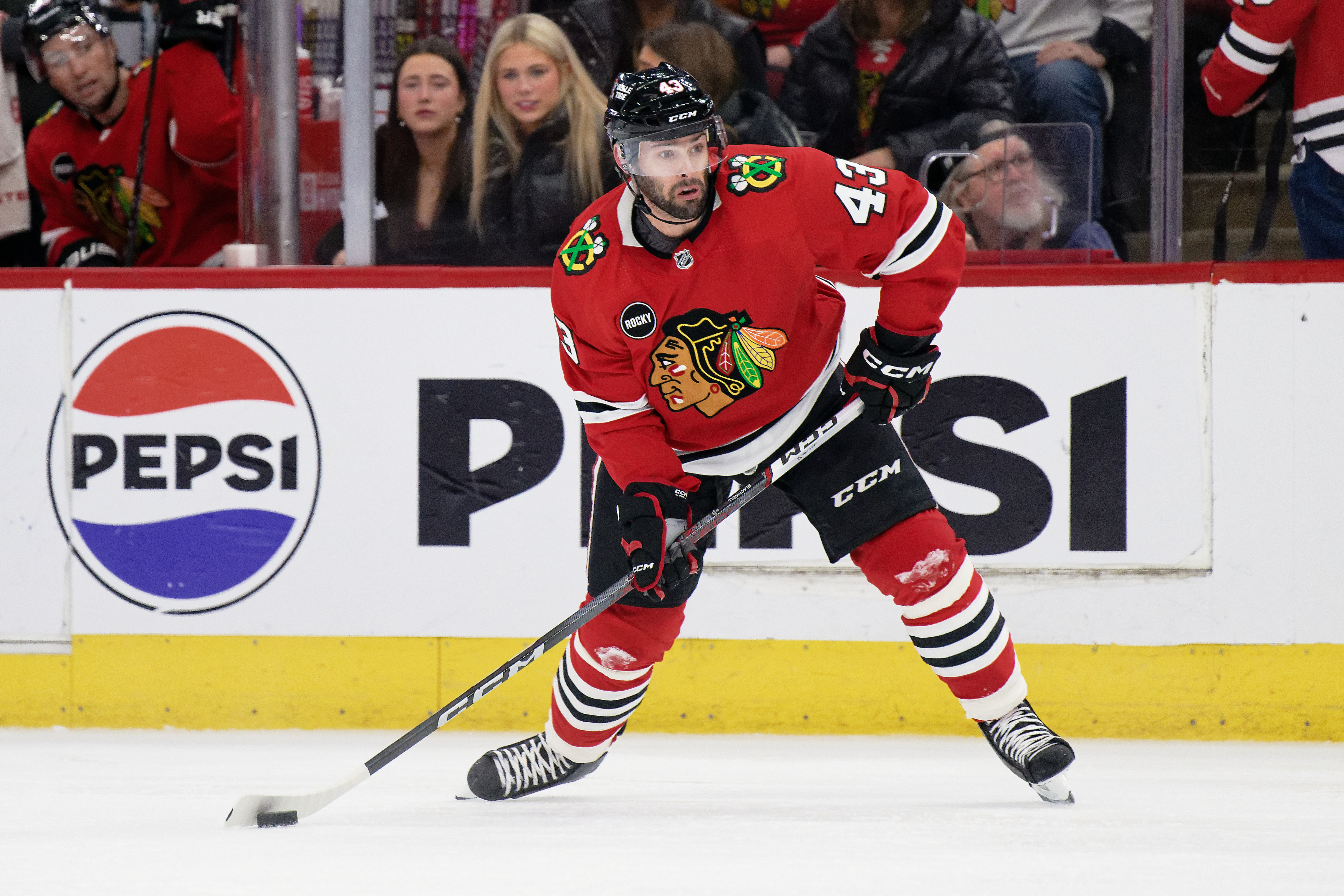Blackhawks make no moves on trade deadline day, keep Colin Blackwell
