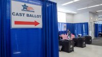 CHICAGO, ILLINOIS – MARCH 13: Voters cast their ballots at a polling station for the 2024 primary elections during early voting ahead of the election day in Chicago, Illinois, United States on March 13,2024. (Photo by Jacek Boczarski/Anadolu via Getty Images)