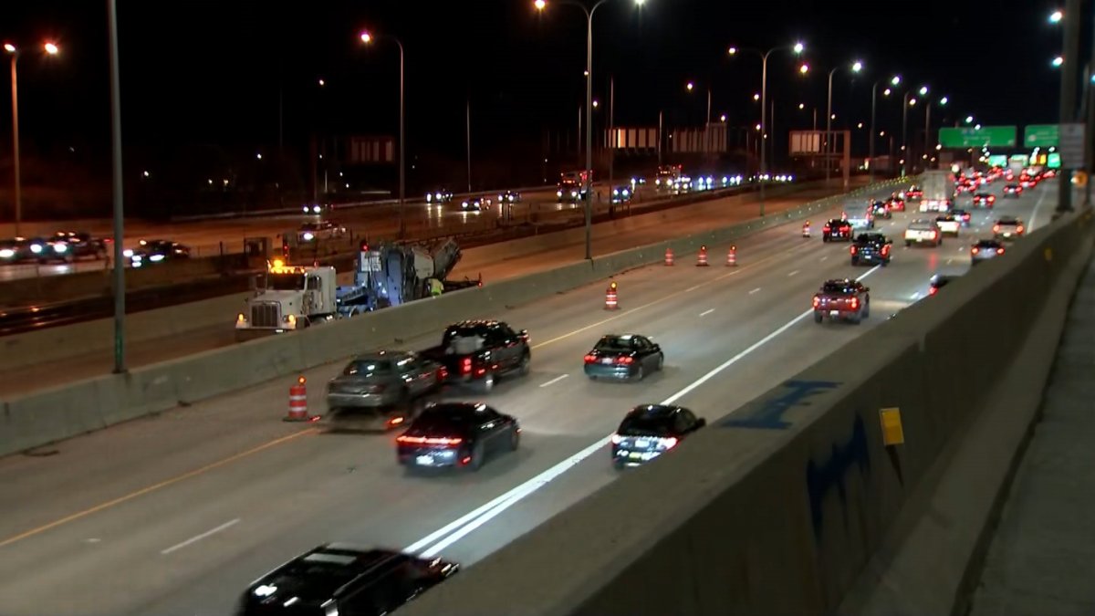 Construction on Kennedy Expressway resumes with express lanes and more closed for 8 months