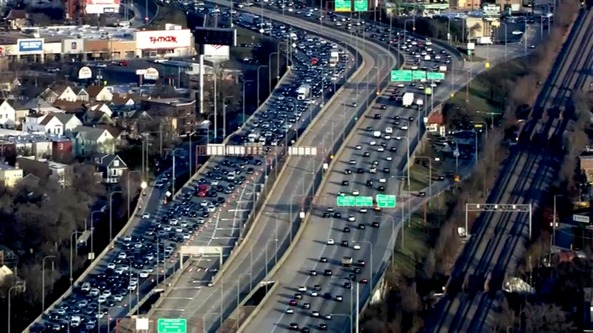 Chicago Traffic Kennedy Edens Construction Resumes Express Lanes