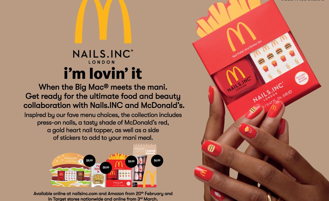 Nails Launch McDonaldβs, Nails.INC launch new beauty collaboration sold at Target ...