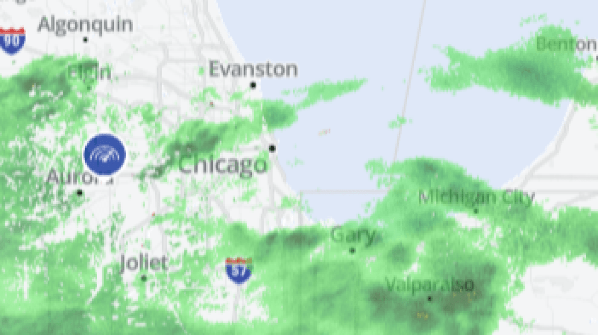 Chicago weather radar: Track scattered rain showers Friday – NBC Chicago