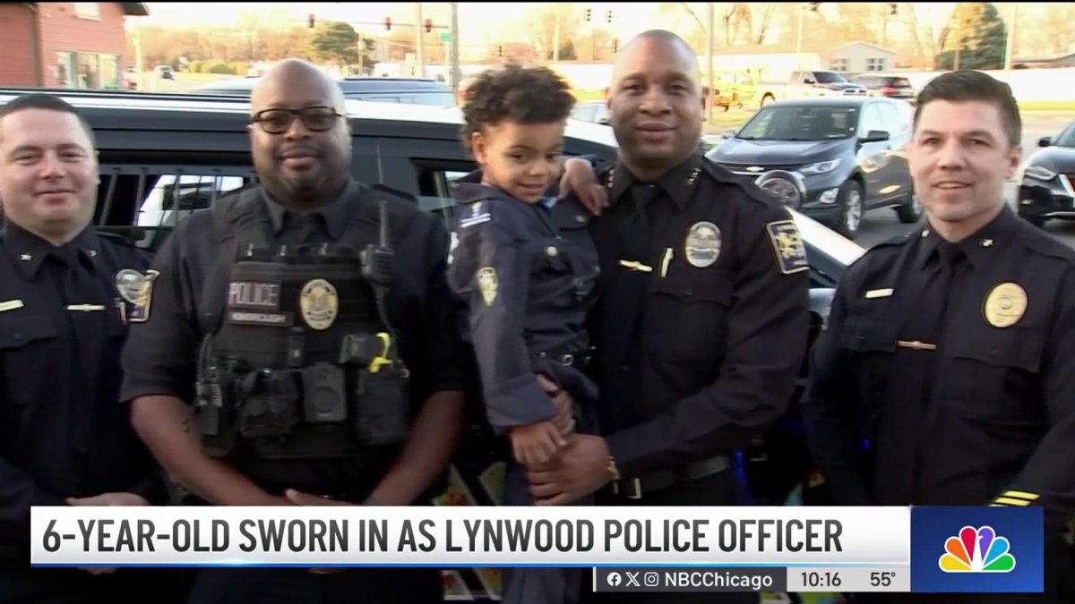6yearold boy battling serious illness sworn in as Lynwood police