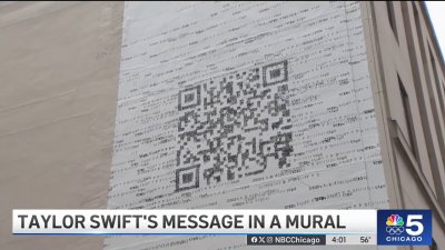 Mural with QR code sparks excitement ahead of new Taylor Swift album