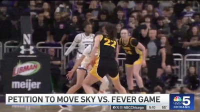 Petition launched to move game between Chicago Sky and Indiana Fever to United Center
