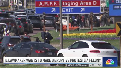 Protesters who block major roads could be charged with a felony under proposed Illinois bill