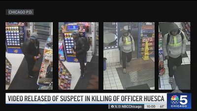 Photos, video released of suspect accused of killing Chicago police officer