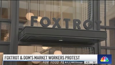 Former Foxtrot, Dom's employees protest after abrupt closures