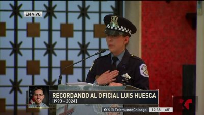 ‘I lost Andrés first and now Luis': Officer remembers her friend fallen officer Luis Huesca in heartbreaking speech