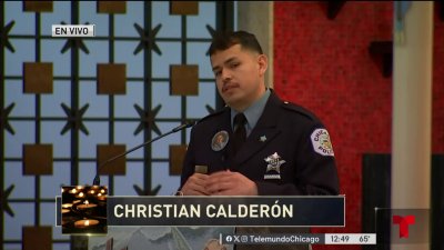 ‘We weren't just partners we were brothers': Fallen Officer Luis Huesca's partner  honors his friend in a touching speech