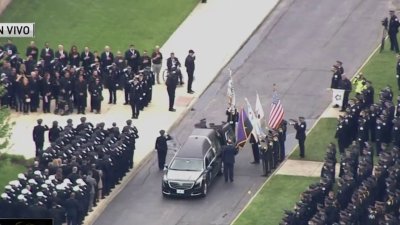 Family, friends say final goodbye to fallen officer Luis Huesca