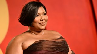 Lizzo arrives at the Vanity Fair Oscar Party on Sunday, March 10, 2024, at the Wallis Annenberg Center for the Performing Arts in Beverly Hills, Calif.