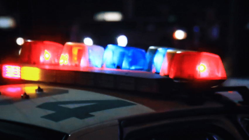 Police lights are shown on top of a law enforcement vehicle in this undated image.