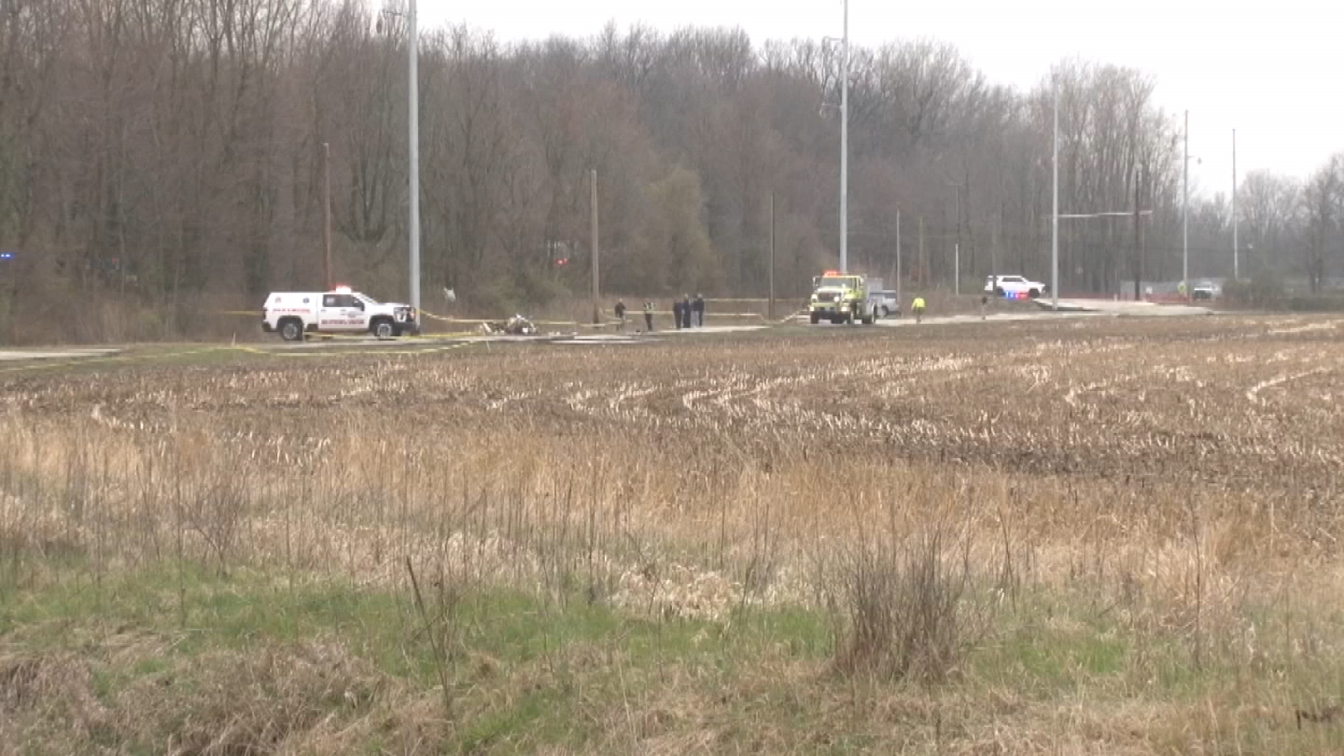 Crashing plane injures couple out for a walk near central Indiana airport