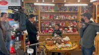 Mario Lopez filming Christmas movie in suburban Long Grove