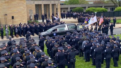Family, friends pay tribute to fallen officer Luis Huesca
