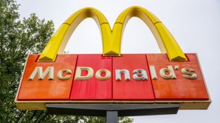 A McDonald’s store sign in Austin, Texas, Oct. 30, 2023.