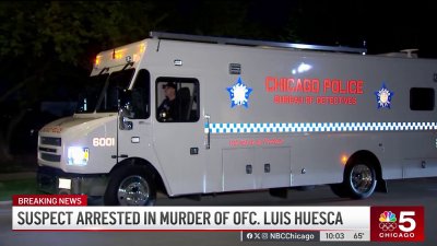Suspect in murder of fallen CPD officer Luis Huesca taken into custody with Huesca's handcuffs
